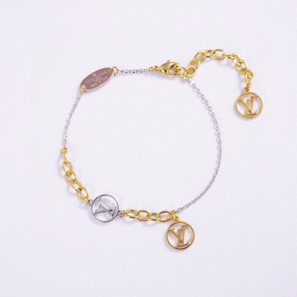 Louis Vuitton Logomania 18K Gold Bracelet