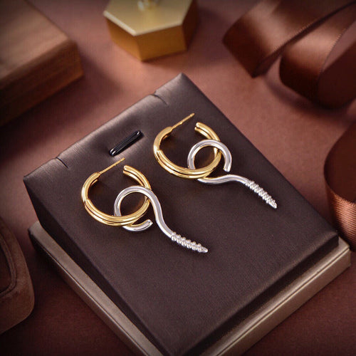 Balenciaga Screw 18K Gold Earrings