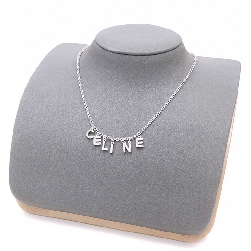 Celine Script 18K Gold Necklace