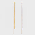 Celine Diamonds Long 18K Gold Earrings