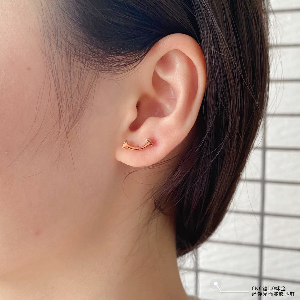Tiffany Smile 18K Gold Earrings