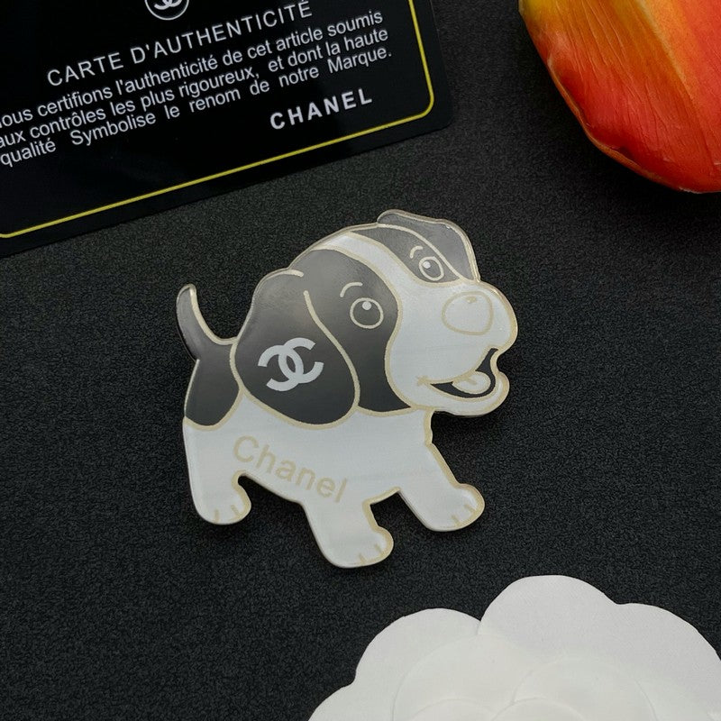 Chanel Dog 18K Gold Brooch