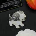 Chanel Dog 18K Gold Brooch
