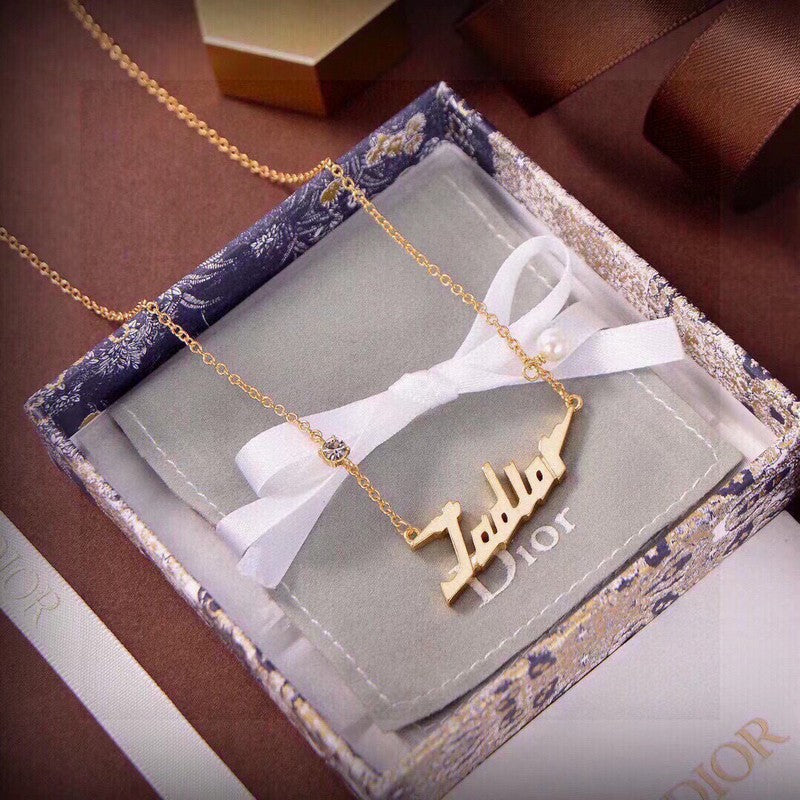 Dior J’Adior 18K Gold Necklace