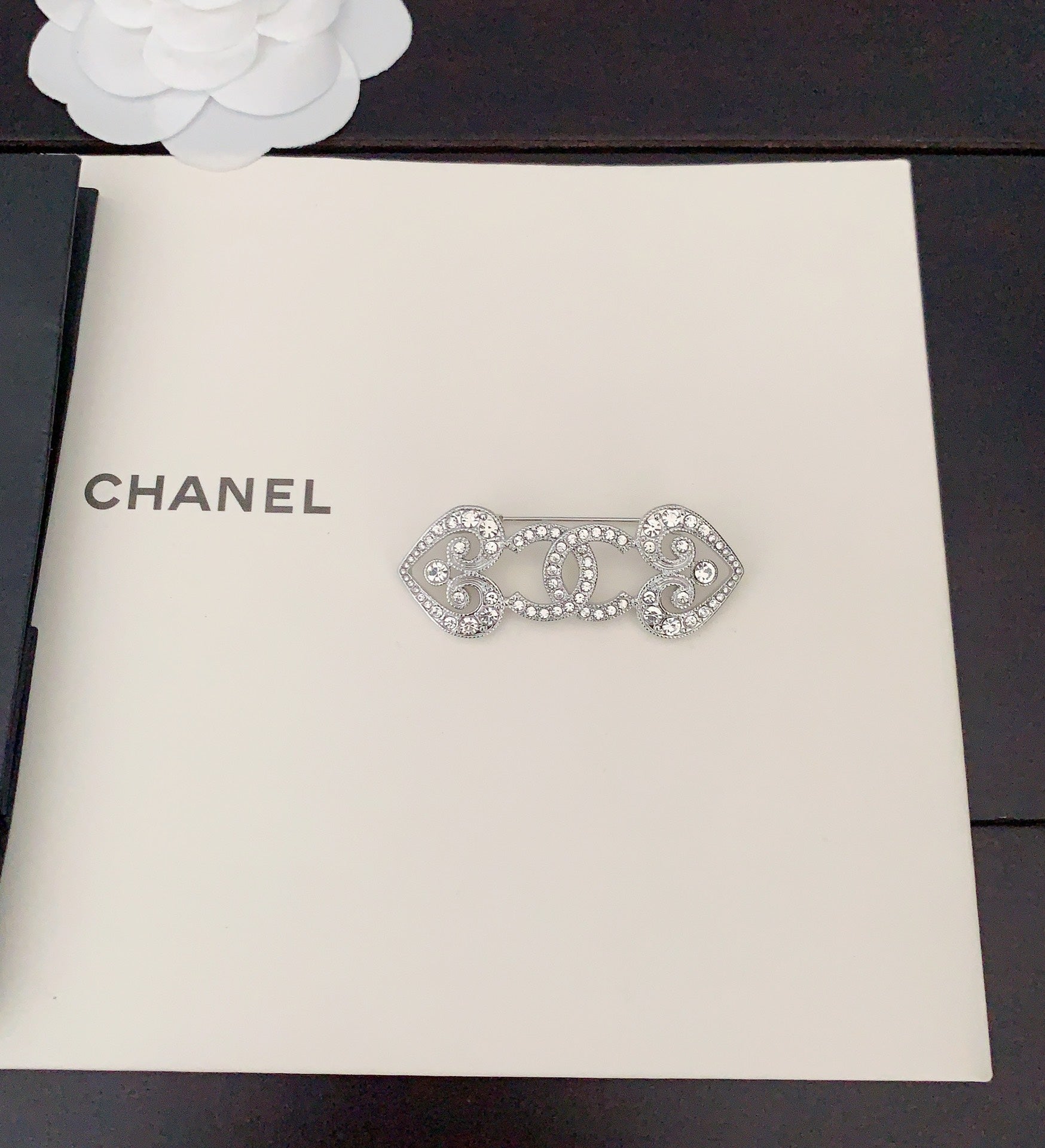 Chanel Heart 18K Gold Brooch