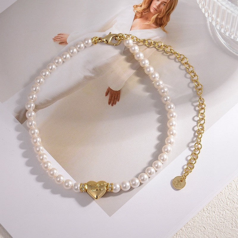 Celine Pearls 18K Gold Necklace