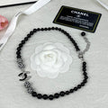 Chanel 24C Black Diamond 18K Gold Necklace
