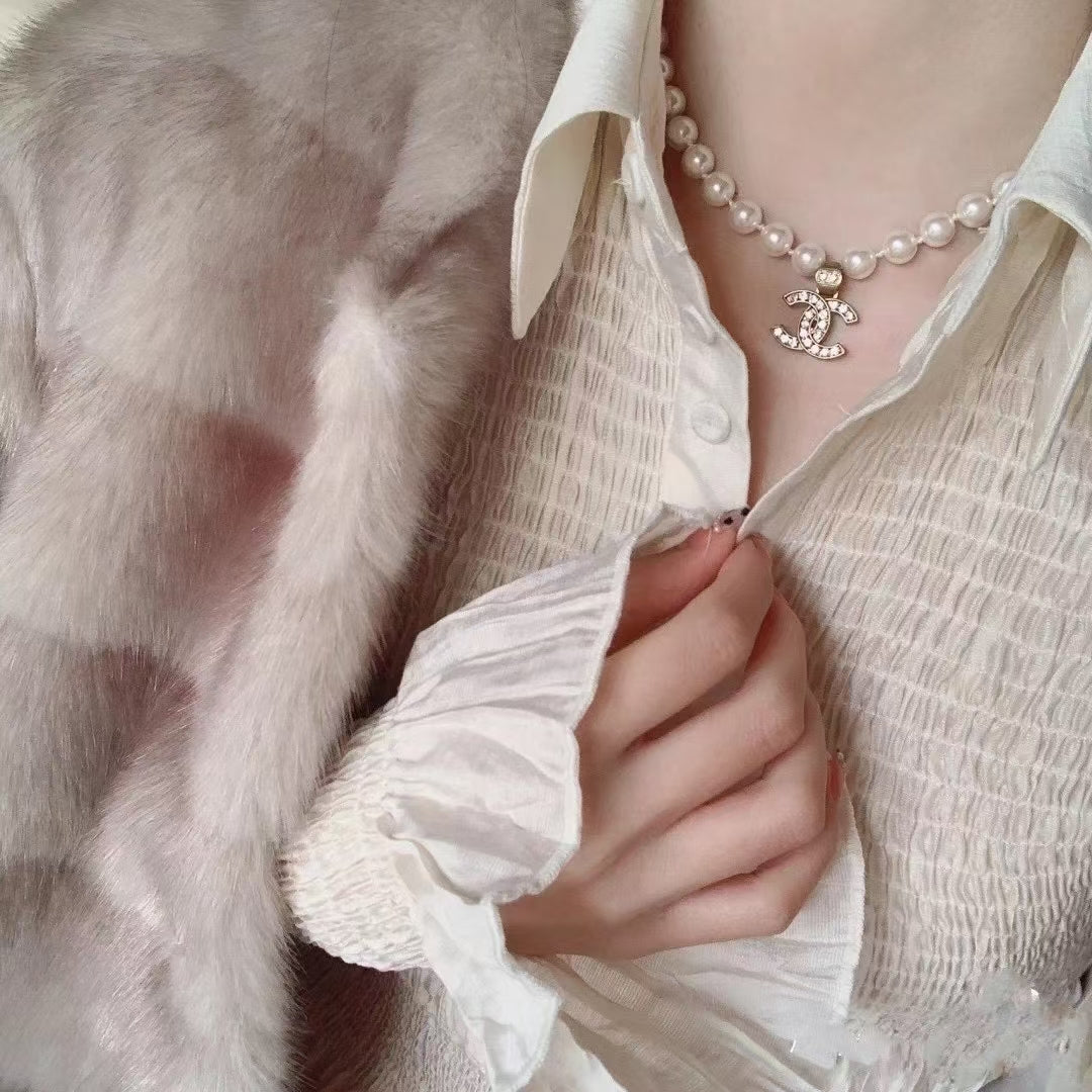 Chanel Pearl Chain 18K Gold Necklace