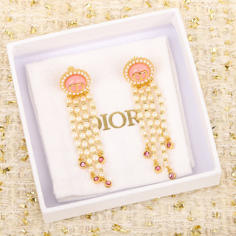 Dior Petit Tassel 18K Gold Earrings