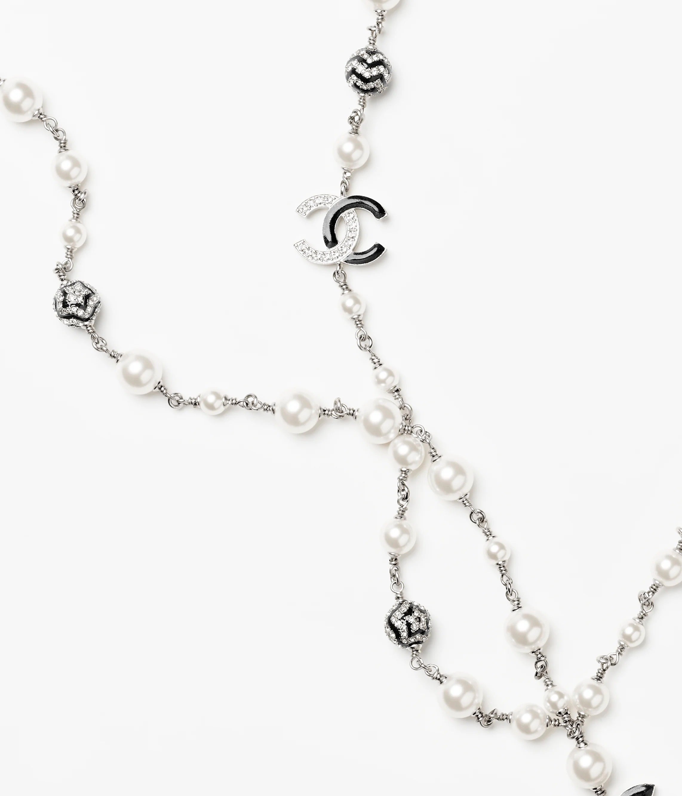 Chanel Star Pearls Long 18K Gold Necklace