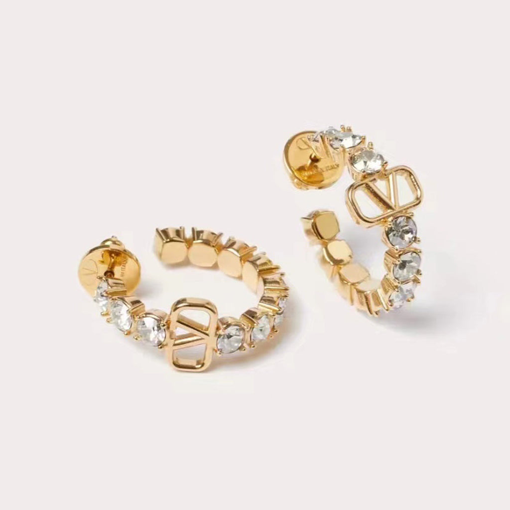Valentino Valentino Signature 18K Gold Earrings