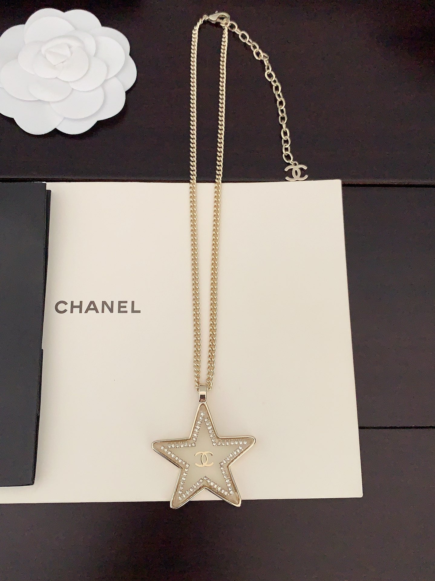 Chanel Star Chain 18K Gold Necklace