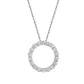 Tiffany Circle Diamonds 18K Gold Necklace