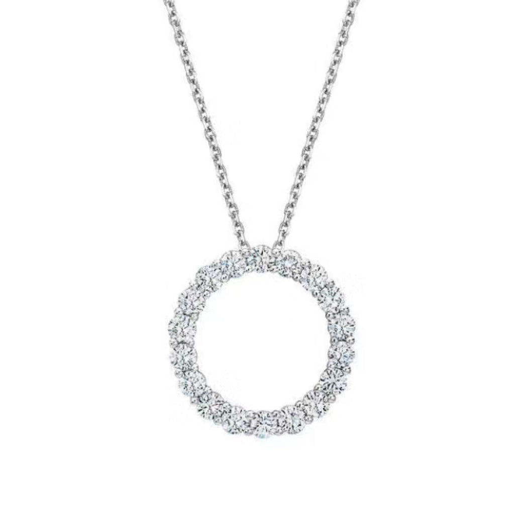 Tiffany Circle Diamonds 18K Gold Necklace