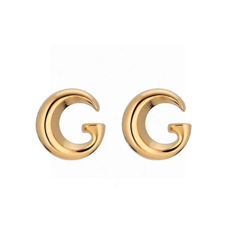 Gucci Double GucciLogo 18K Gold Earrings