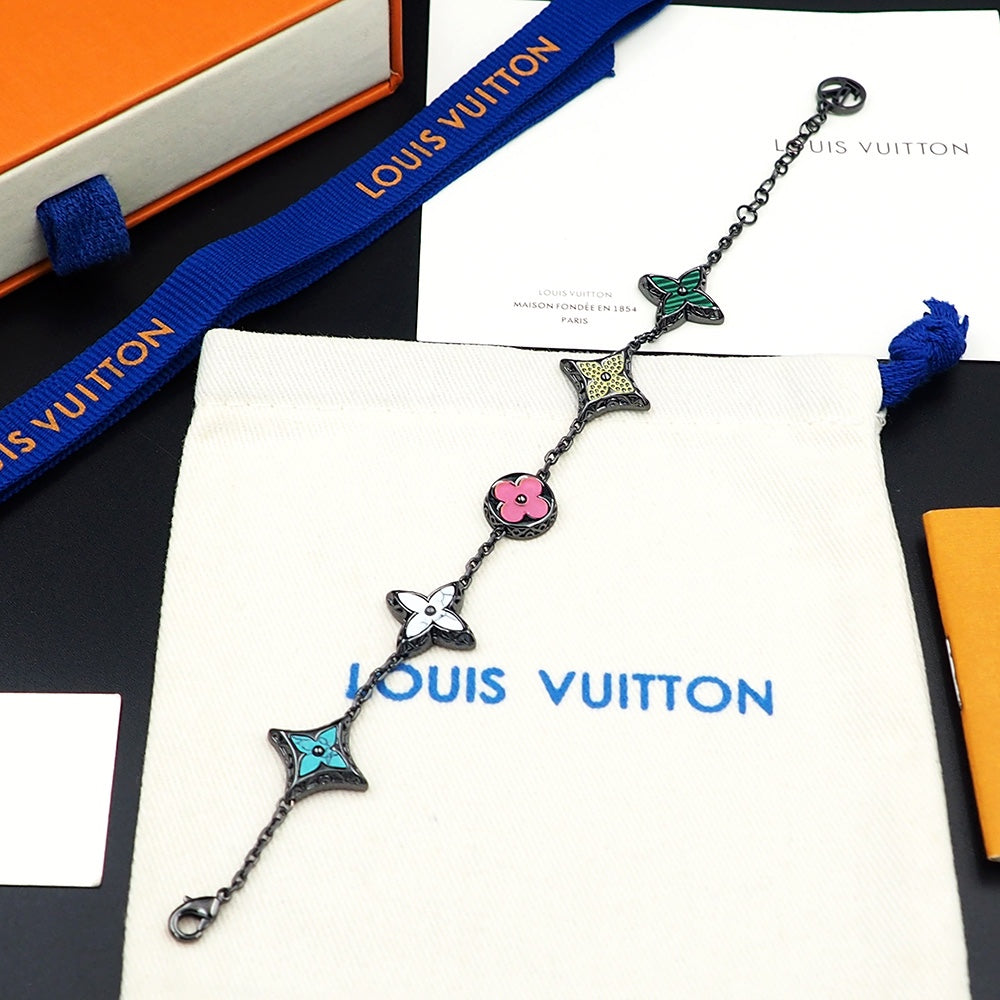 Louis Vuitton MNG Big Party 18K Gold Bracelet