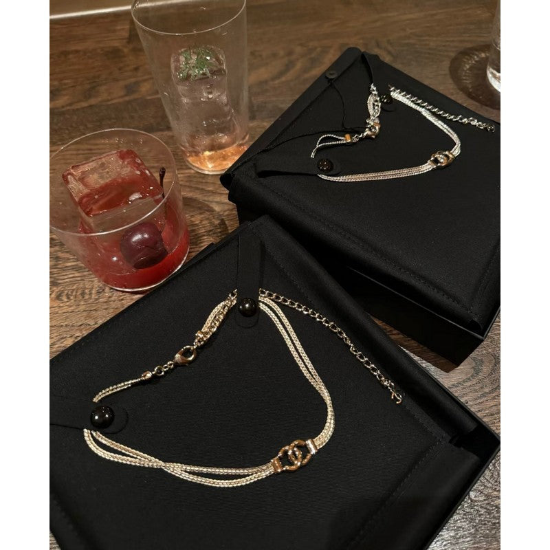 Chanel Gold Choker Chain 18K Gold Necklace