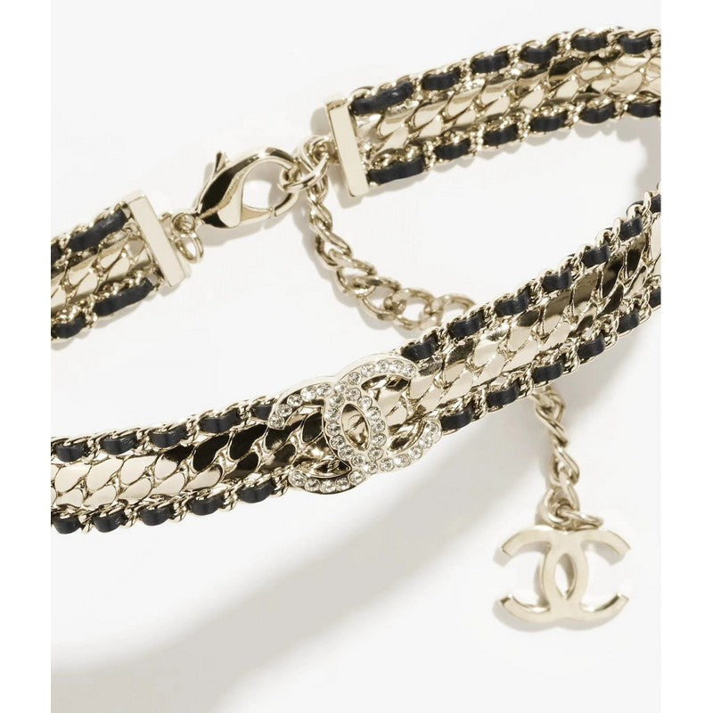 Chanel Strass 18K Gold Necklace