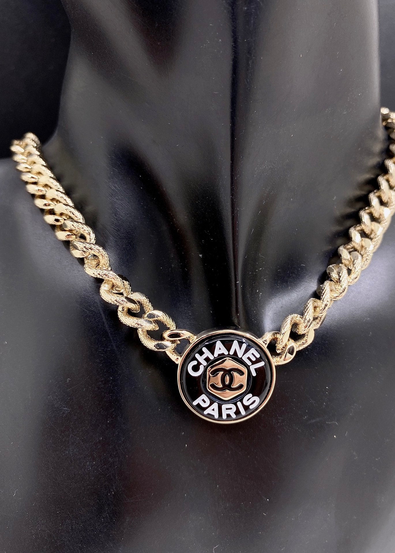 Chanel Paris Choker 18K Gold Necklace