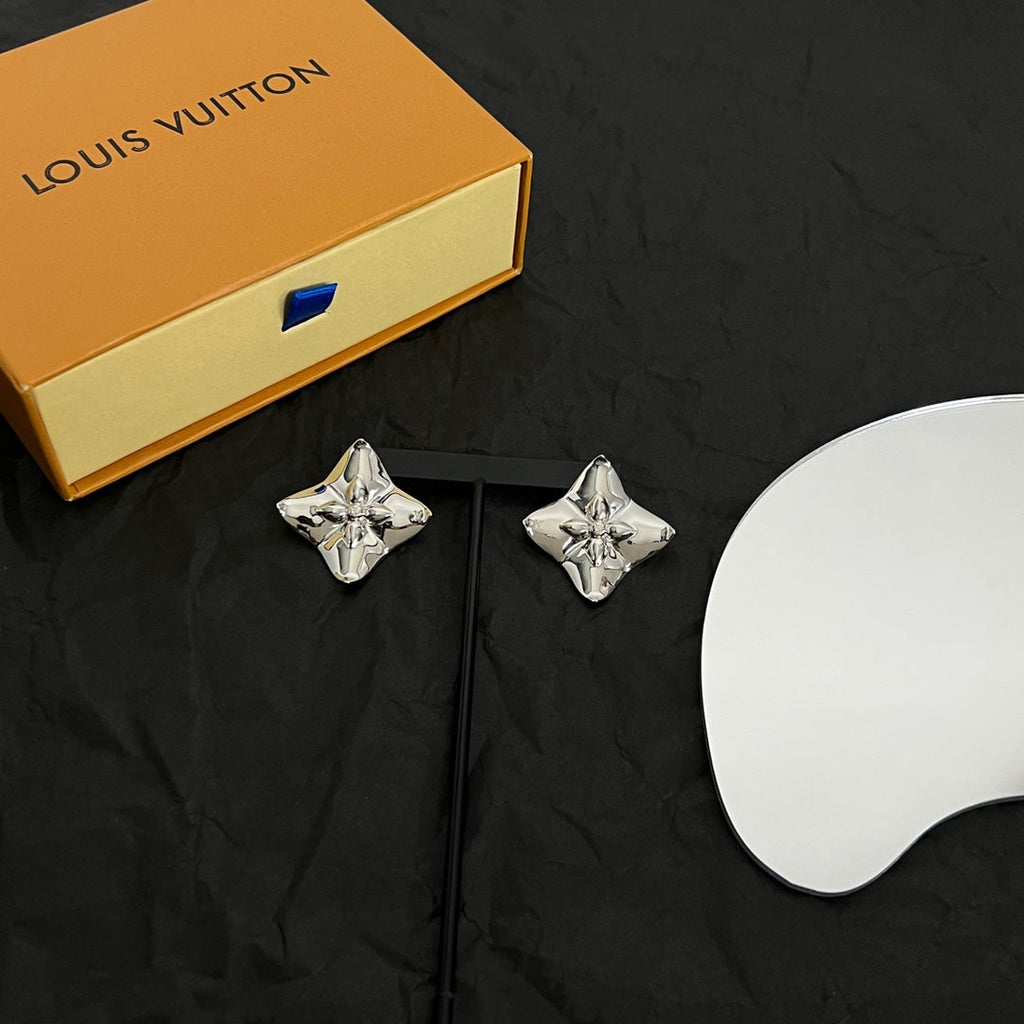 Louis Vuitton Futura 18K Gold Earrings