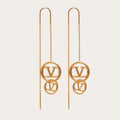 Valentino Long 18K Gold Earrings