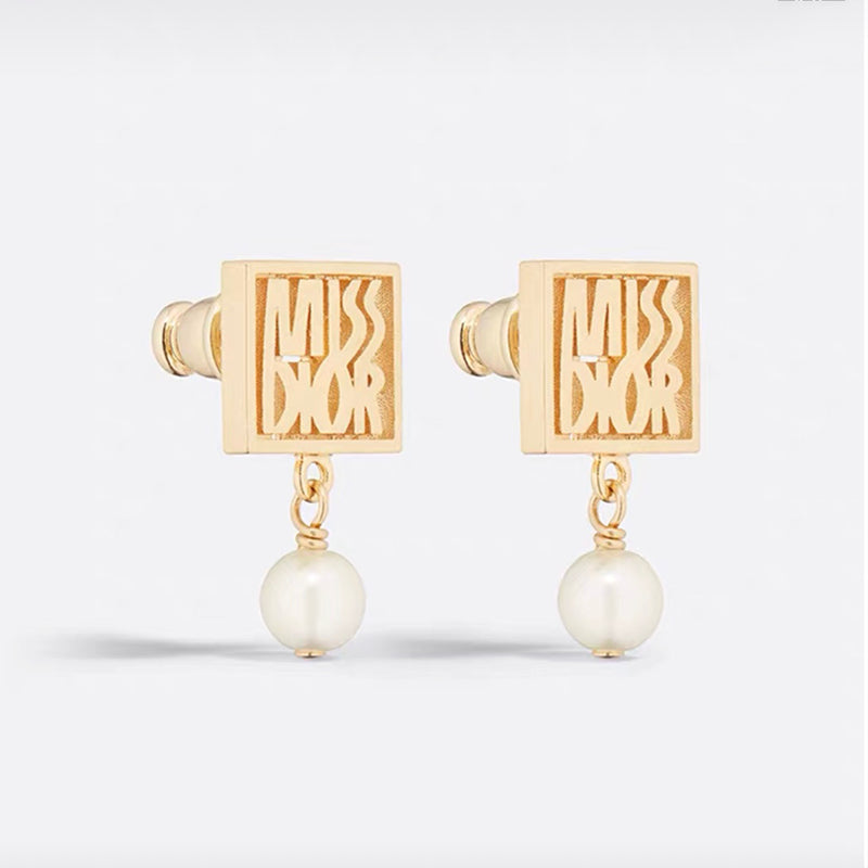 Dior Tribales Miss 18K Gold Earrings