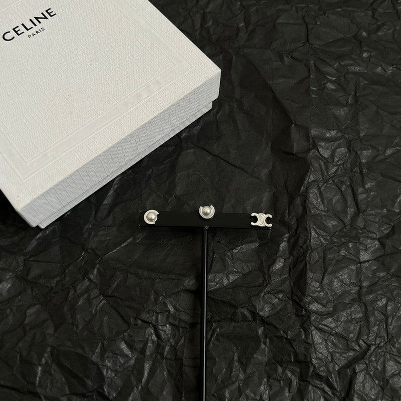 Celine Pearl Gold 18K Gold Earrings