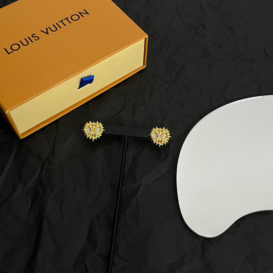 Louis Vuitton Vintage 18K Gold Earrings