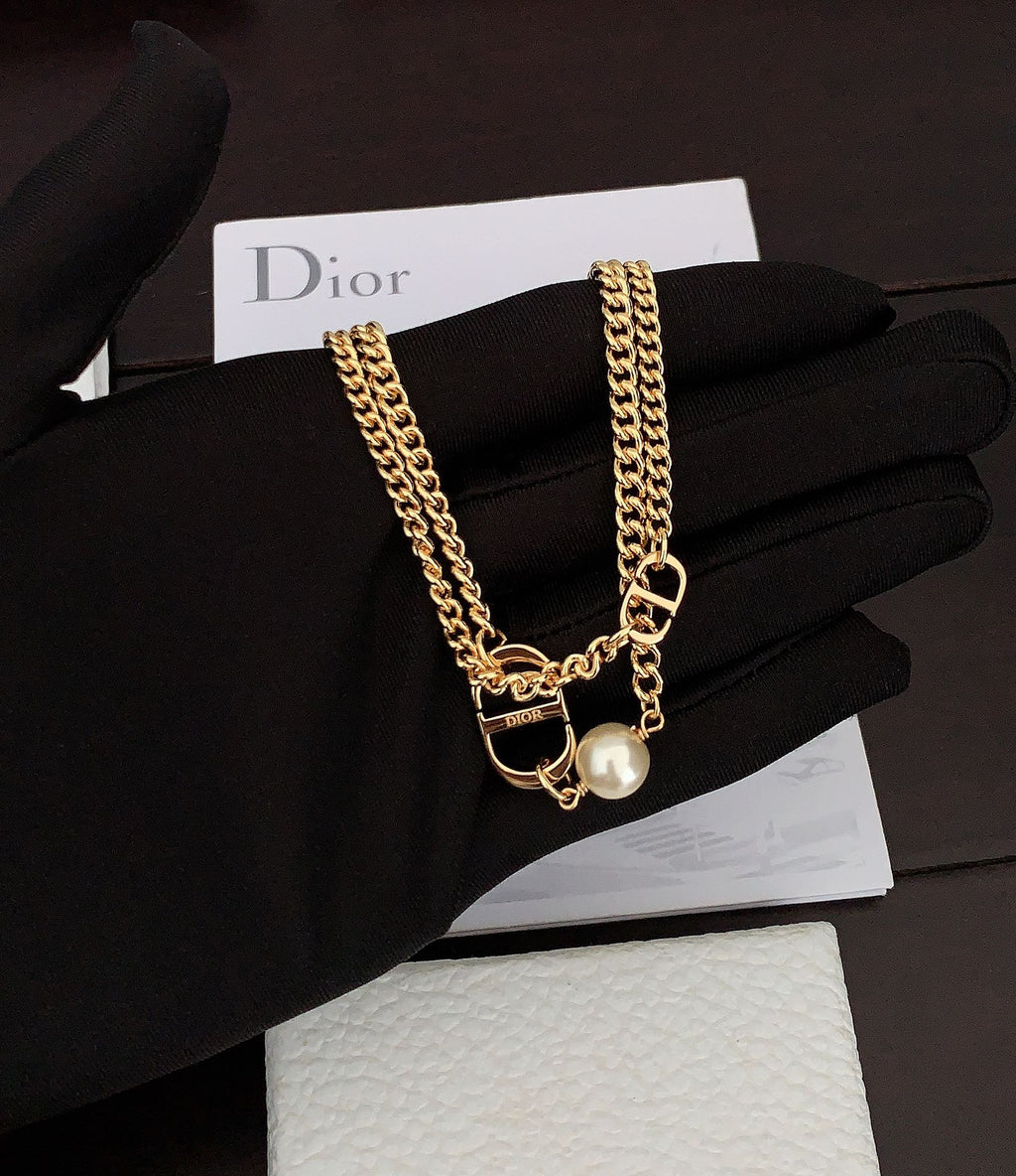 Dior 30 Montaigne Choker 18K Gold Necklace