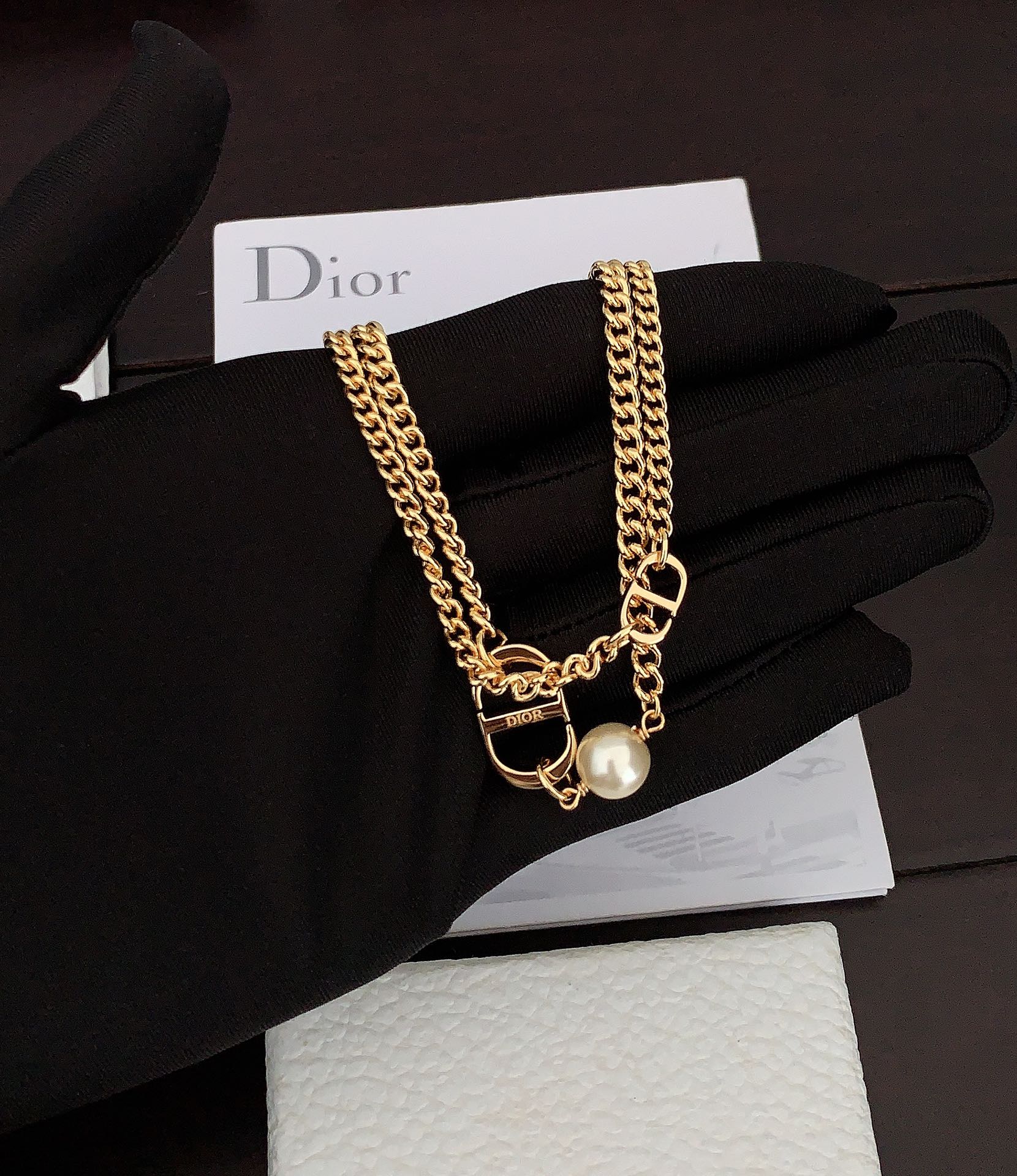 Dior 30 Montaigne Choker 18K Gold Necklace