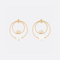 Dior Revolution Pearl 18K Gold Earrings