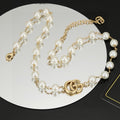 Gucci Double Pearl 18K Gold Necklace