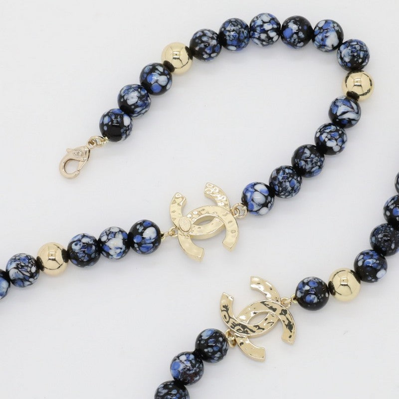 Chanel Black Pearl Long 18K Gold Necklace