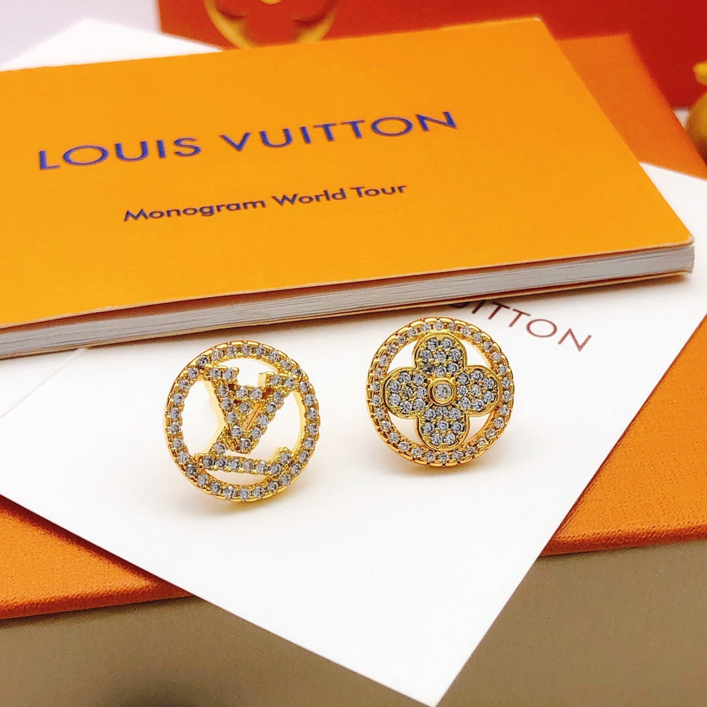 Louis Vuitton Blossom Diamond 18K Gold Earrings