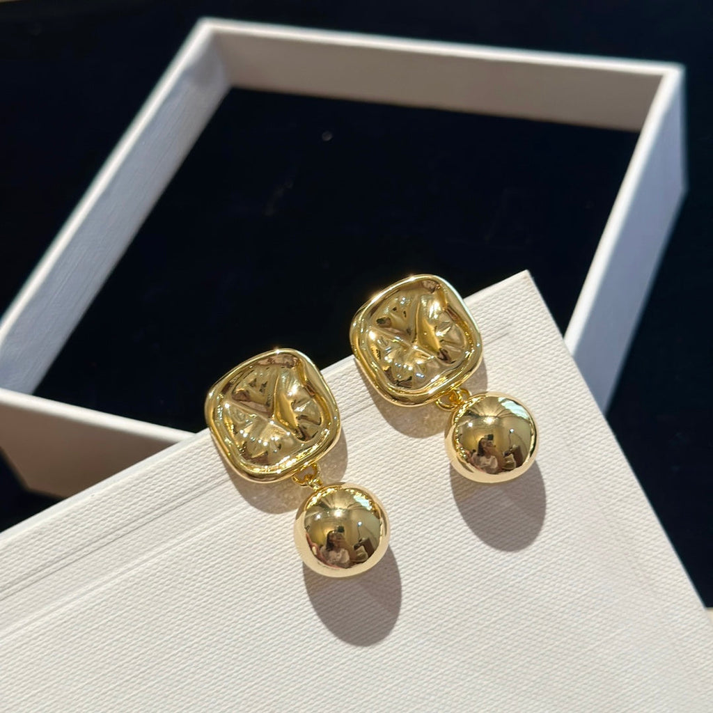 Celine Vintage 18K Gold Earrings