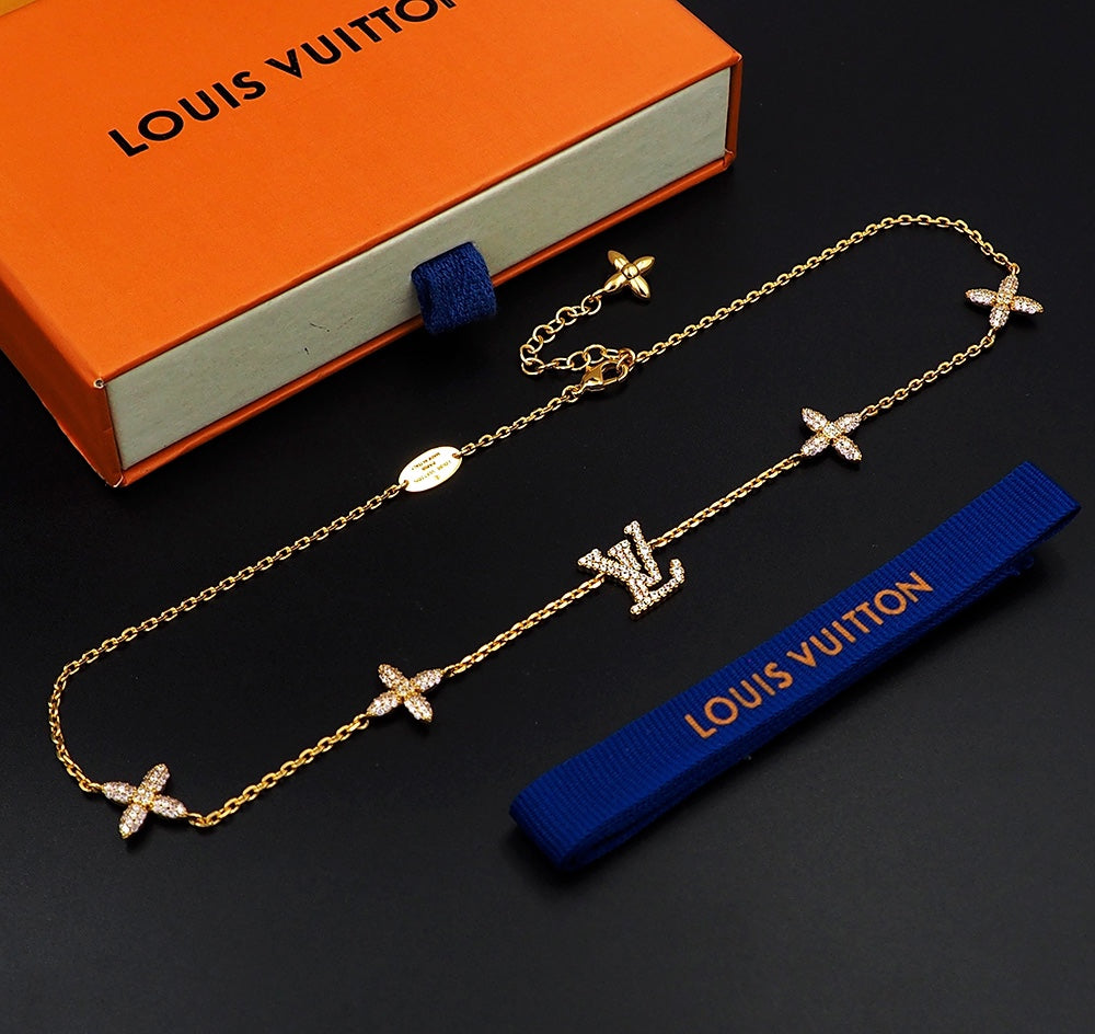 Louis Vuitton Iconic Tresor 18K Gold Necklace