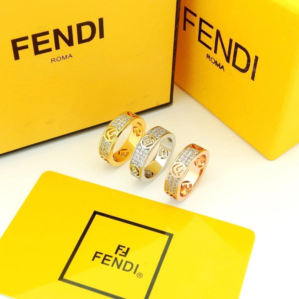 Fendi Is 18K Yellow Gold Ring
