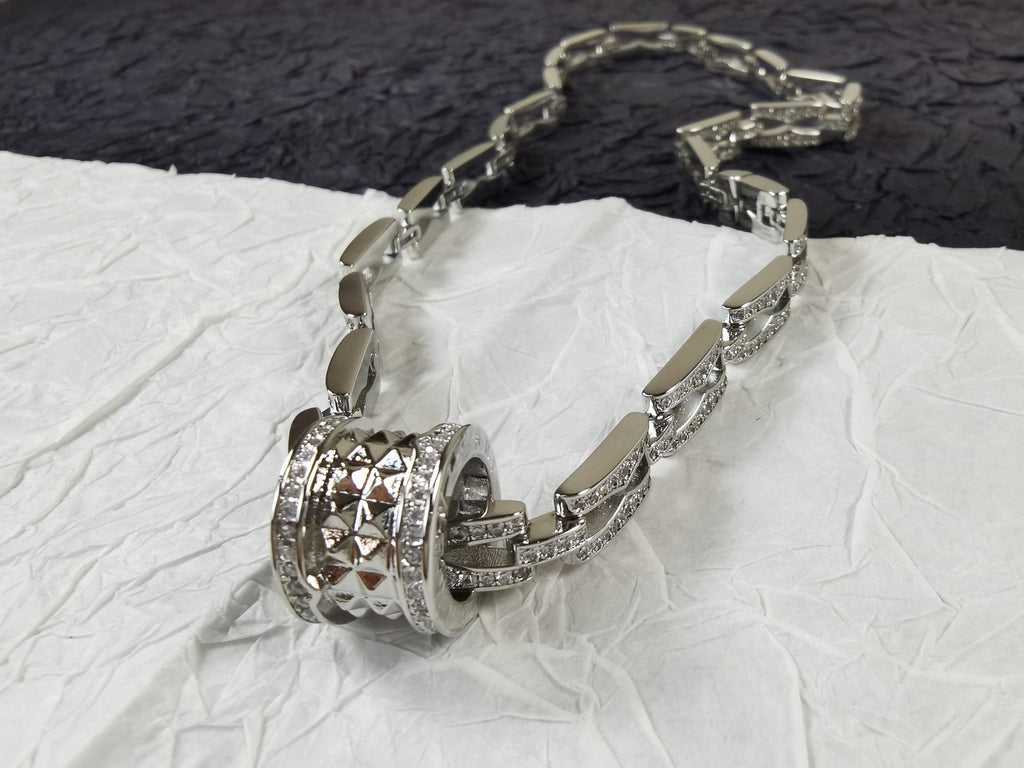 B.zero1 Diamonds Chain Link 18K Gold Necklace