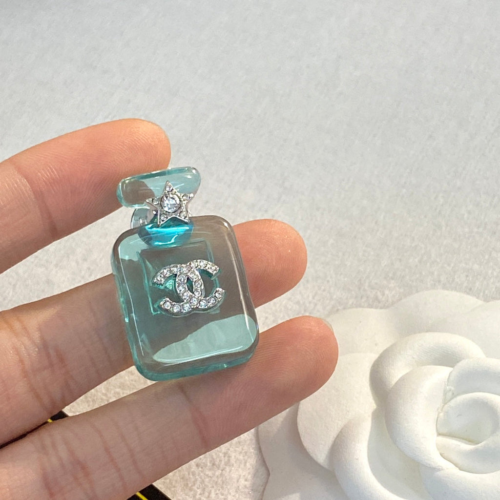 Chanel Perfume Color Bottle 18K Gold Brooch