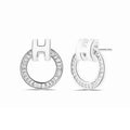 Hermes Clic Diamond 18K Gold Earrings