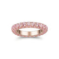 Tiffany Pink Crystal 18K Gold Ring
