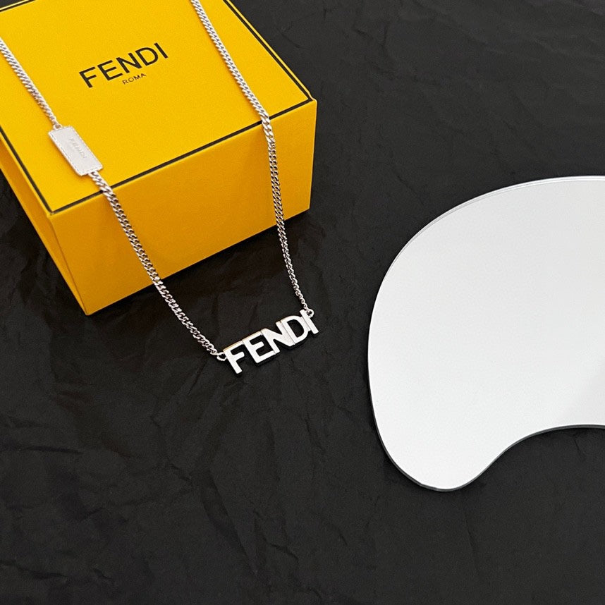 Fendi Script 18K Gold Necklace