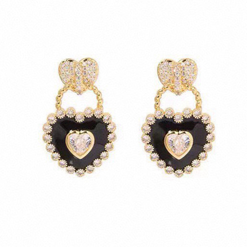 Bvlgari Heart Diamonds 18K Gold Earrings