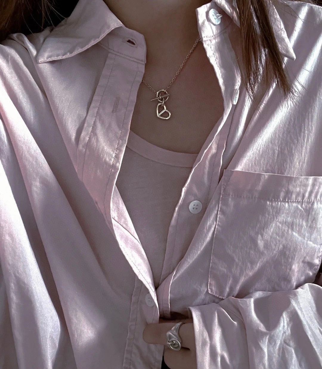 Hermes Cache-coeur Amulette Pendant 18K Gold Necklace