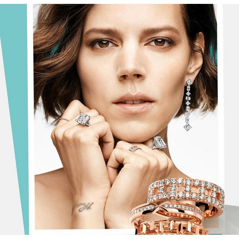 Tiffany Diamond 18K Gold Earrings