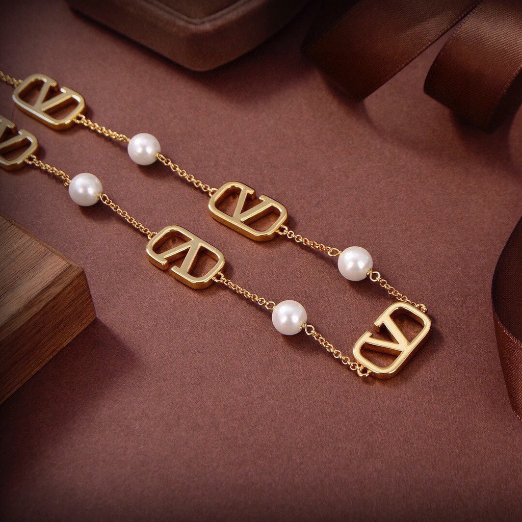 Valentino VLogo 18K Gold Necklace