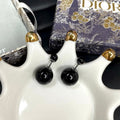 Dior Black Tribales 18K Gold Earrings