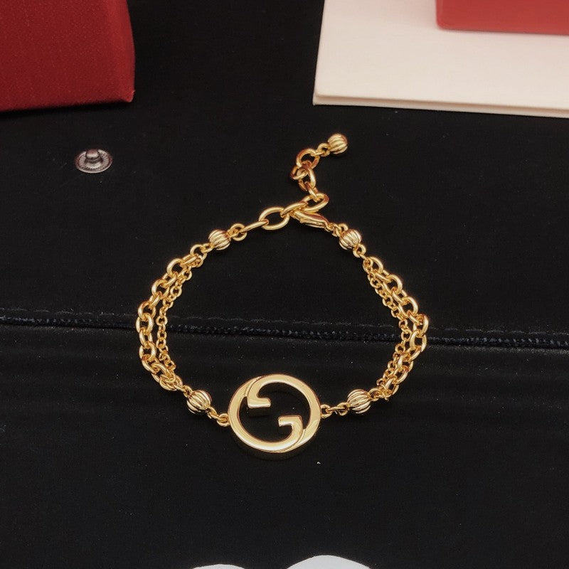 GucciDiamond Gold Chain 18K Gold Bracelet