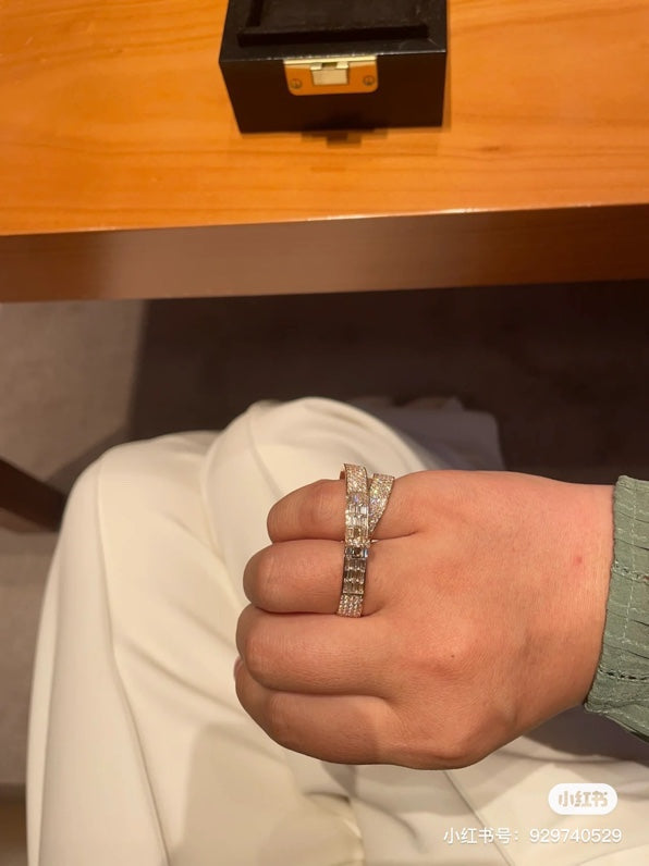 Hermes Kelly Gavroche Double 18K Gold Ring