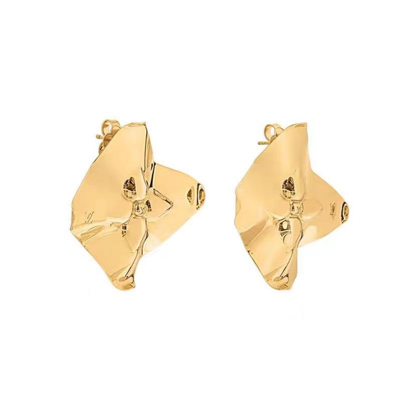 Louis Vuitton Futura 18K Gold Earrings